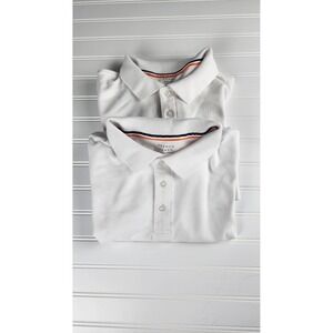 French Toast Polo Shirts Kids XL 14/16 White Boys Short Sleeve Shirts
